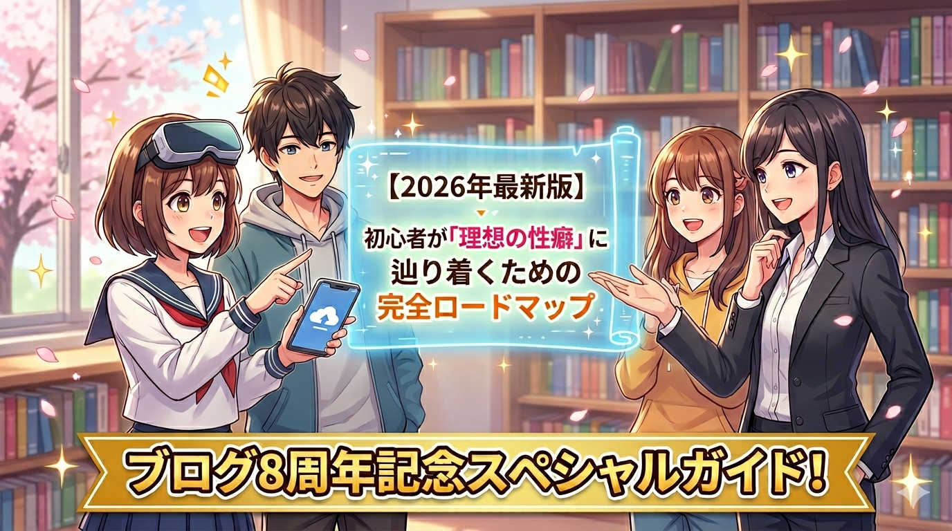 2026年最新版エロゲ初心者向けロードマップ・理想の性癖診断ガイドのアイキャッチ画像